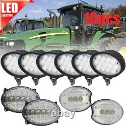 10pcs For John Deere Tractors 7630 7730 7830 7920 7930 LED Flood Light AH212523