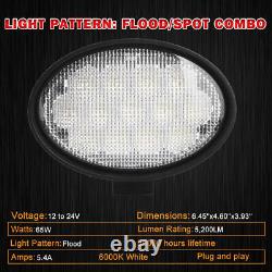10pcs For John Deere Tractors 7630 7730 7830 7920 7930 LED Flood Light AH212523