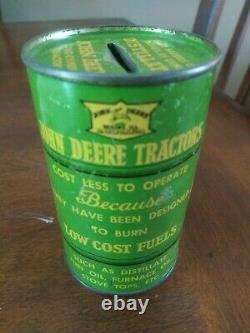 1937 John Deere 100th Anniversary Centennial Oil Can Coin Bank VERY RARE