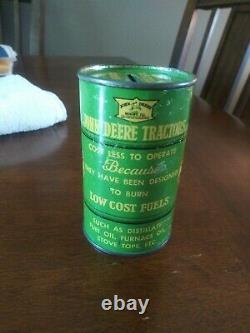 1937 John Deere 100th Anniversary Centennial Oil Can Coin Bank VERY RARE