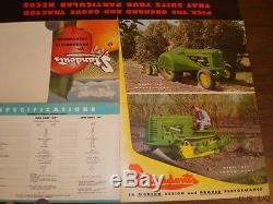 1950 John Deere Ao MC Orchard Tractor Brochure Catalog Literature Cf1285-89