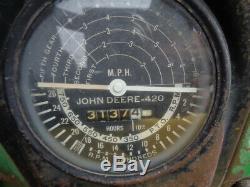 1958 John Deere 420W Tractor, Slant Steering, Gas Engine, Slant Steering