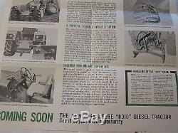 1959 John Deere Tractor 8010 Diesel Sales Brochure Mailer Poster NEAR MINT