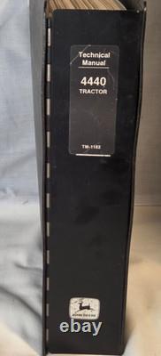 1977 John Deere 4440 Tractor Technical Man TM-1182 Repair Workshop Binder