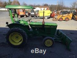 1984 John Deere 850 Compact Tractor with Front Power Blade