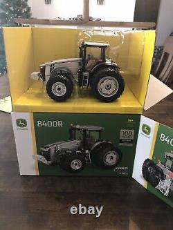 1/32 John Deere 8400R Silver 100 Years Tractor RARE SPECIAL EDITION