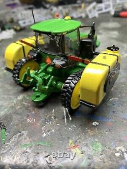 1/64 Custom John Deere 8370RT Tractor With Demco Side Tanks Farm Toy