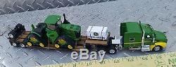 1/64 ERTL farm toy custom dcp John deere peterbilt with 9570rx quad track tractor