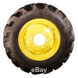 1 New Galaxy Agri Trac 7-14 Ag Lug Tires & John Deere Compact Tractor Wheel Rim
