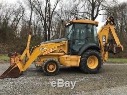 2004 John Deere 310G Backhoe Loader Extend-a-hoe Diesel Cab Tractor JD 310