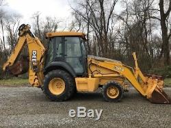 2004 John Deere 310G Backhoe Loader Extend-a-hoe Diesel Cab Tractor JD 310