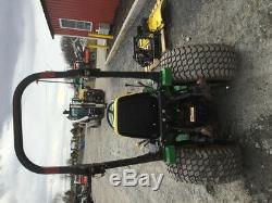 2004 John Deere 4110 4x4 Diesel Hydro Compact Tractor with Mower & Front Blade