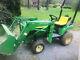 2006 John Deere 2210 4x4 Hydro Compact Tractor With Loader Only 800 Hours