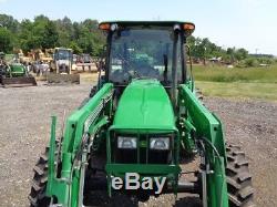 2006 John Deere 5525 Tractor, Cab/Heat/Air, 4WD, Loader, 2 Remotes, 1,440hrs