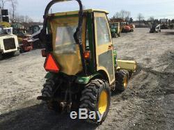 2012 John Deere 2320 4x4 Hydro Compact Tractor with Cab & Front Broom Only 600Hrs