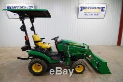 2015 John Deere 1025r Hst Diesel Tractor Loader 4wd, John Deere D120 Loader