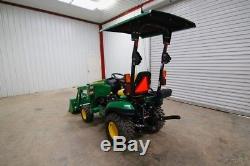 2015 John Deere 1025r Hst Diesel Tractor Loader 4wd, John Deere D120 Loader