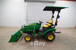 2015 John Deere 1025r Hst Diesel Tractor Loader 4wd, John Deere D120 Loader