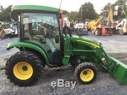 2017 John Deere 3039R 4x4 Hydro Compact Tractor with Cab & Loader