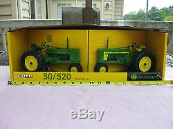 2 John Deere 116 Scale Ertl Die Cast Metal Model Tractors 50 & 520 New In Box