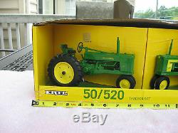 2 John Deere 116 Scale Ertl Die Cast Metal Model Tractors 50 & 520 New In Box