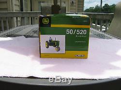 2 John Deere 116 Scale Ertl Die Cast Metal Model Tractors 50 & 520 New In Box