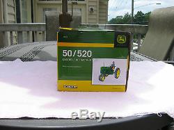 2 John Deere 116 Scale Ertl Die Cast Metal Model Tractors 50 & 520 New In Box