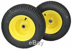 2 New 16x6.50-8 ATW Turf Tire on John Deere 145 155C 190C Lawn Tractor Wheel