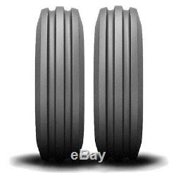 2 New 4.00-8 4 ply 3-Rib Front John Deere Garden Tractor Tires & Tube FREE Ship