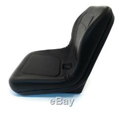 (2) New Black HIGH BACK SEATS for John Deere LVA10029 AM129969 AM129970 AM133476