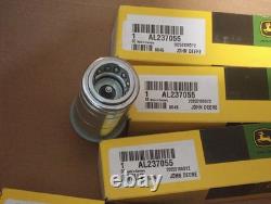 (3)John Deere OEM Genuine Hydraulic Quick Coupler Socket AL237055 For 6M-1654