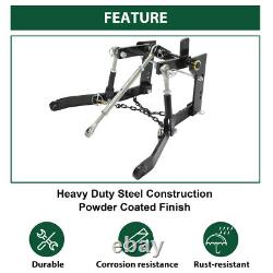 3 Point Hitch Kit WithClosed Frame Hook For John Deere 140 300 317 CAT 0 Tractor