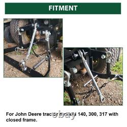 3 Point Hitch Kit WithClosed Frame Hook For John Deere 140 300 317 CAT 0 Tractor