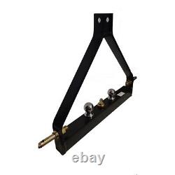 3 Pt Trailer Hitch Attachments 2 Ball & Clevis Drawbar Fits CAT 1 Tractor for K