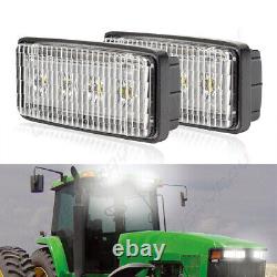 4Pcs LED HEADLIGHTS LAMPS BULBS For John Deere Tractors 8210T, 8310T, 8410T