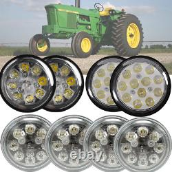 8Pcs LED Work Light For John Deere Tractors 4020 4620 4755 4840 4955 4250 4440