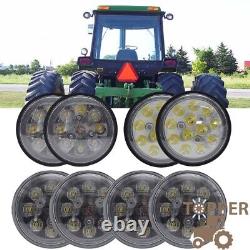 8Pcs LED Work Light For John Deere Tractors 4020 4620 4755 4840 4955 4250 4440