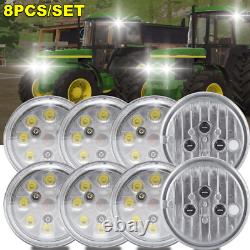 8X LED Conversion Kit Fits John Deere Tractors 2510 2520 4000 4020 4010 RE285628