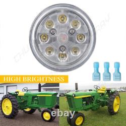8X Round LED Fender Work Light RE336111 For John Deere Tractors 4555, 4755, 4955