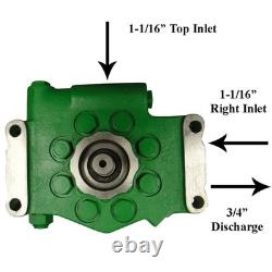 8 Piston, Keyed Shaft Hydraulic Pump Fits John Deere Tractors 2630, 3120, 3130+