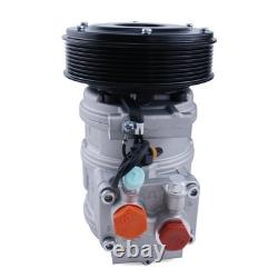 AC Compressor Fits John Deere Tractors 8 Grooves RE46609 AH169875