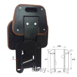 AL173569 Brown Vinyl Folding Buddy Seat AL114321 Fits John Deere Tractors