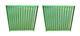Ar32720 Pair Of Two (2) Grill Side Screens For John Deere Tractor 4000 4010 4020
