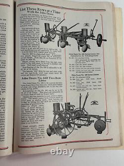 Antique 1910's John Deere Farm Equipment Catalog Moline Ill tractor