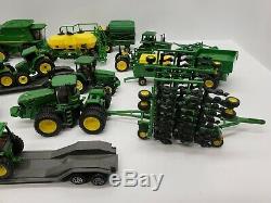 Assorted Lot of John Deere Tractors Combine Semis and Implements 1/64 Ertl Toys