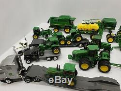 Assorted Lot of John Deere Tractors Combine Semis and Implements 1/64 Ertl Toys