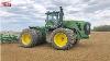 Big John Deere Tractors Working To Plant Corn