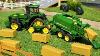Bruder Tractor Farming Toys John Deere Haybale Action Video For Kids