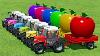 Case Vs Fendt Vs John Deere Vs Jcb Tractors Transport Apples Farming Simulator 22