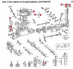 Cav Overhaul Rebuild Kit Lucas Dpa Roto Diesel Injection Pump Delphi Mf Ford